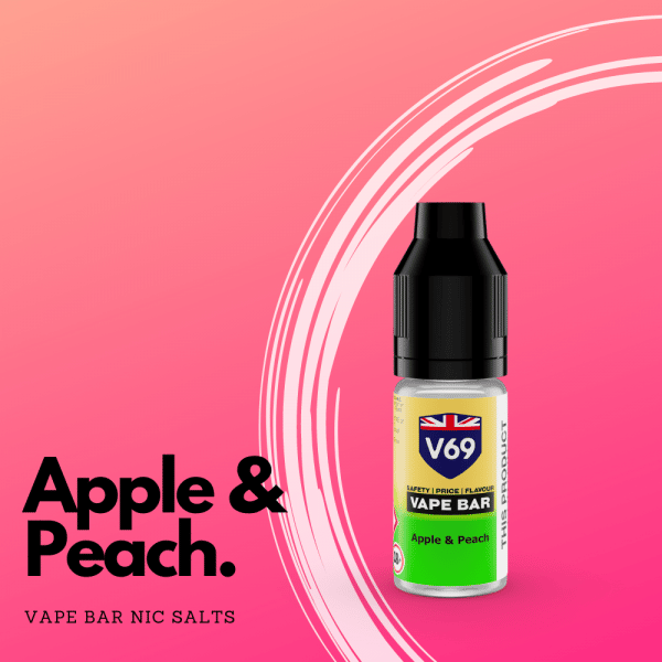 Apple Peach Vape Bar Nic Salts
