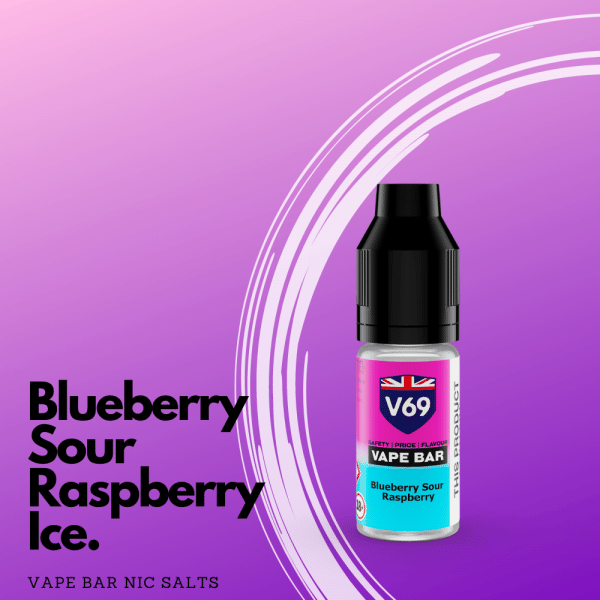 Blueberry Sour Raspberry Ice Vape Bar Nic Salts