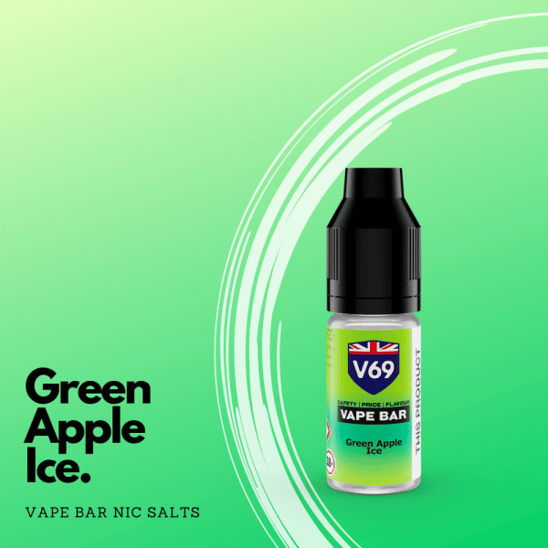 Green Apple Ice Vape Bar Nic Salts