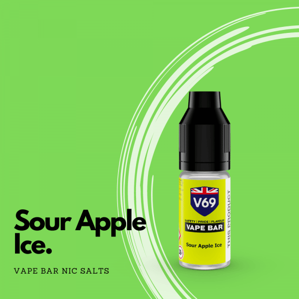 Sour Apple Ice Vape Bar Nic Salts